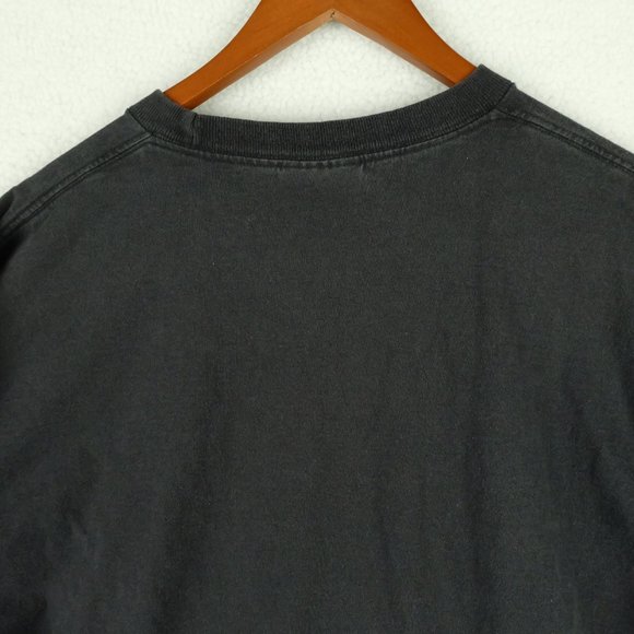 Quiksilver Mens T Shirt Large Vintage Long Sleeve Spell Out Logo Skateboarding - Picture 7 of 10